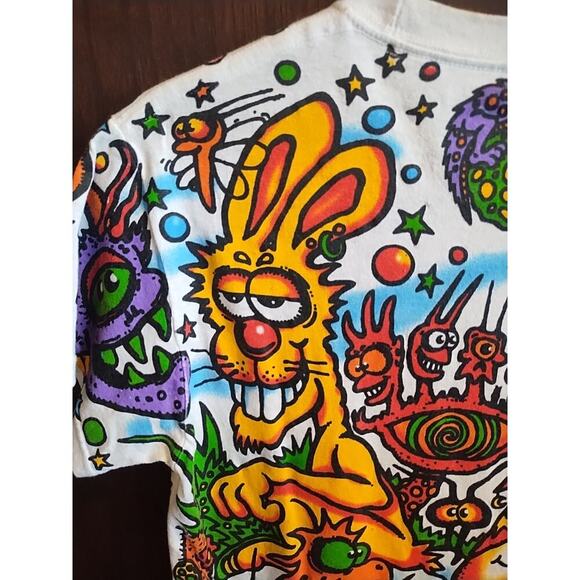 Liquid Blue Light Fantasy Mars AOP Joey Mars Graphic T Shirt Mens Small Cotton - Picture 4 of 13